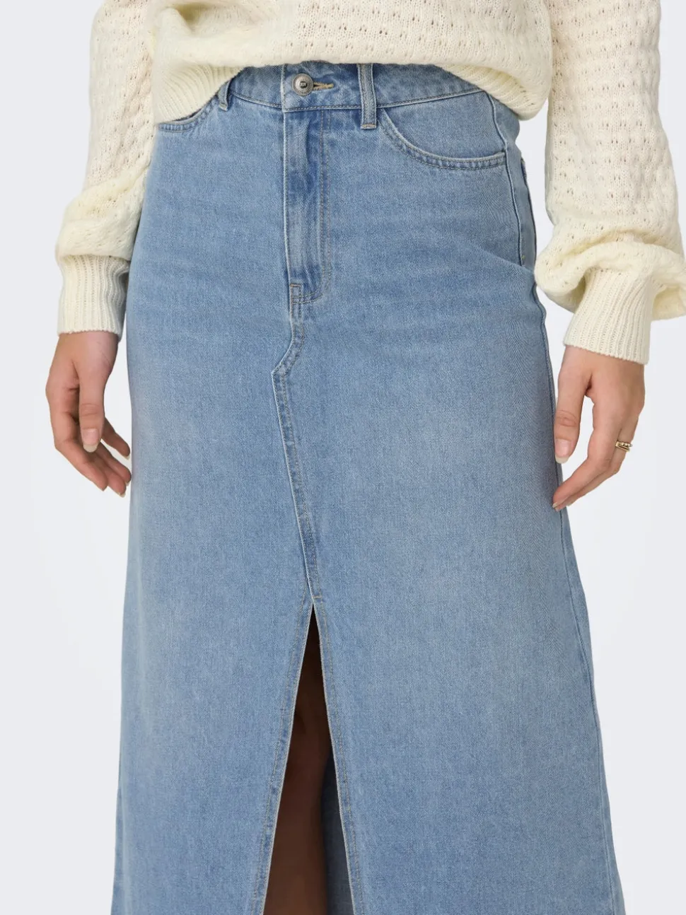 JDYBELLA Denim Jeanskjol Midikjol