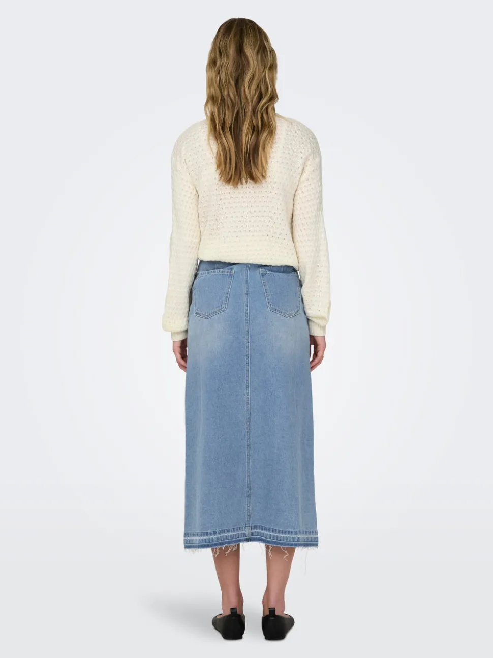 JDYBELLA Denim Jeanskjol Midikjol