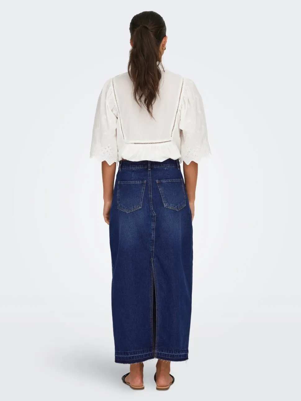 JDYBELLA Denim Jeanskjol Lång kjol