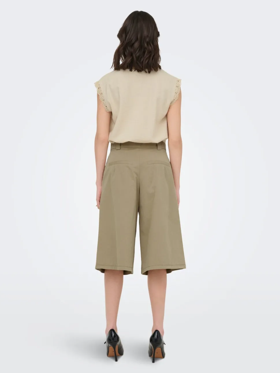 JDYBIANCA Hög midja Normal passform Bermudashorts