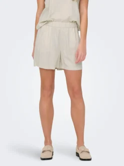 JDYCAYA Hög midja Normal passform Linne Shorts