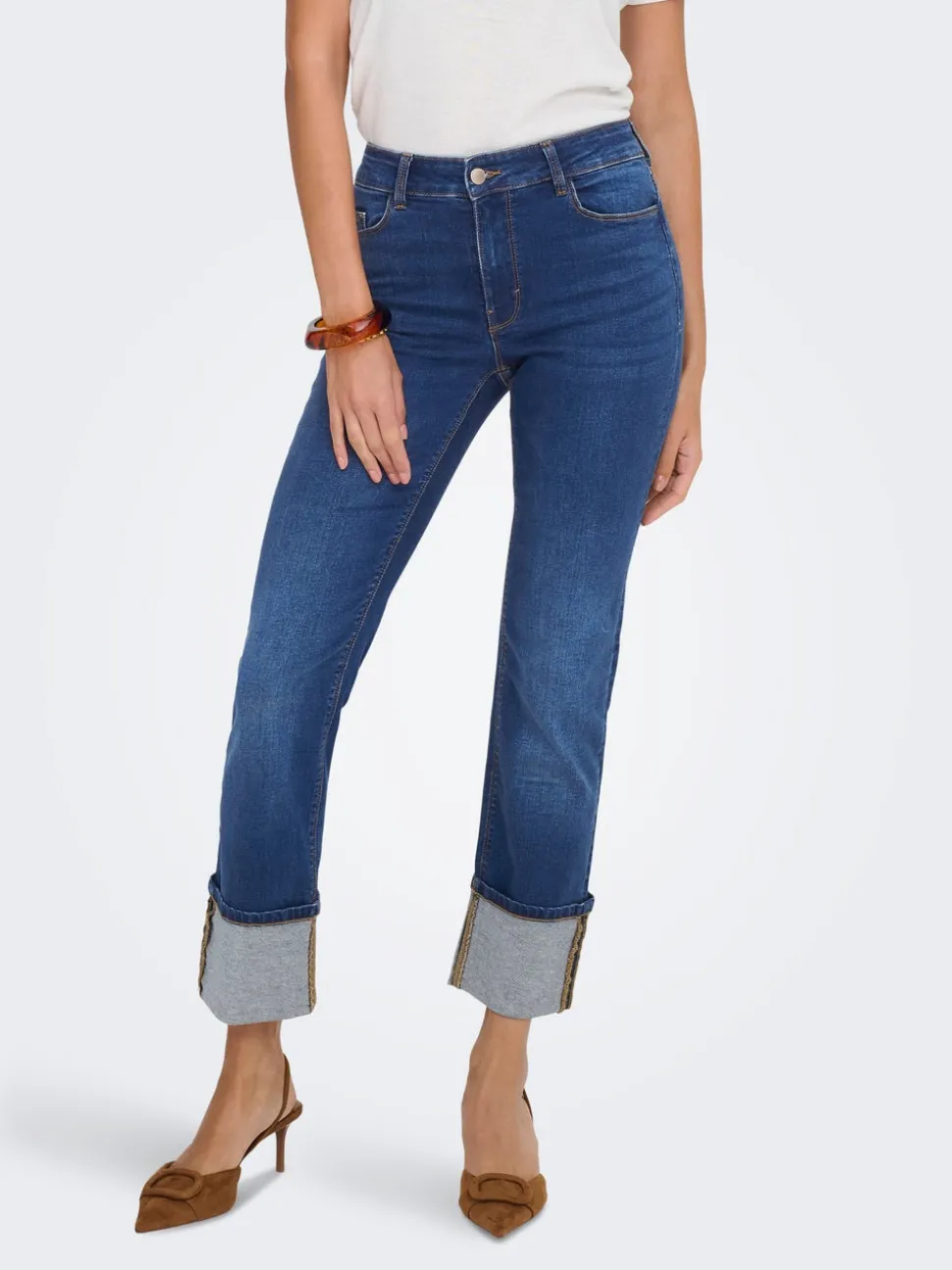 JDYFINA Medelhög midja Rak passform Jeans