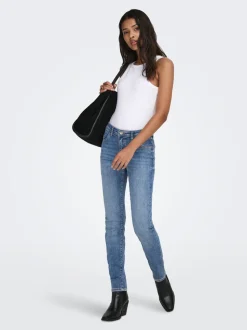 JDYFINA Medelhög midja Skinny Fit Jeans
