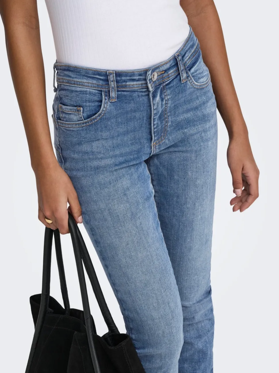 JDYFINA Medelhög midja Skinny Fit Jeans