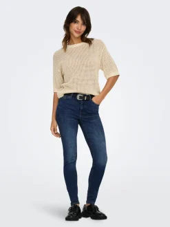JDYFINA Medelhög midja Skinny Fit Ankellängd Jeans