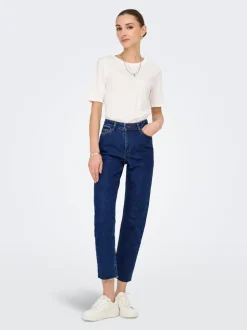 JDYLULLU Hög midja Rak passform Ankellängd Jeans