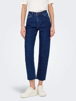 JDYLULLU Hög midja Rak passform Ankellängd Jeans