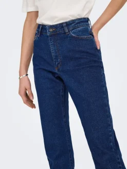 JDYLULLU Hög midja Rak passform Ankellängd Jeans