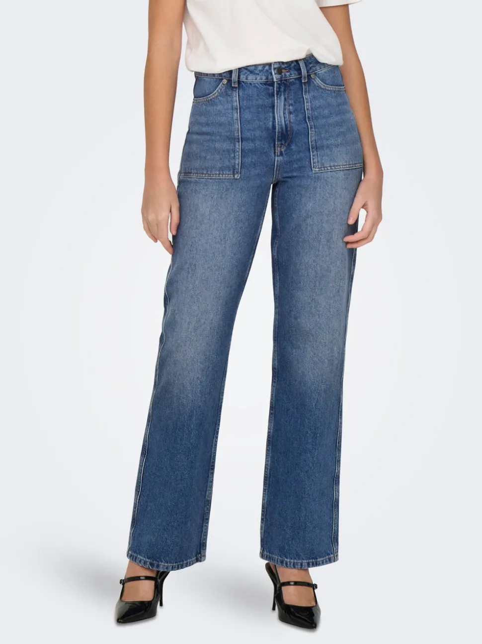 JDYMAYA Hög midja Vida ben Jeans