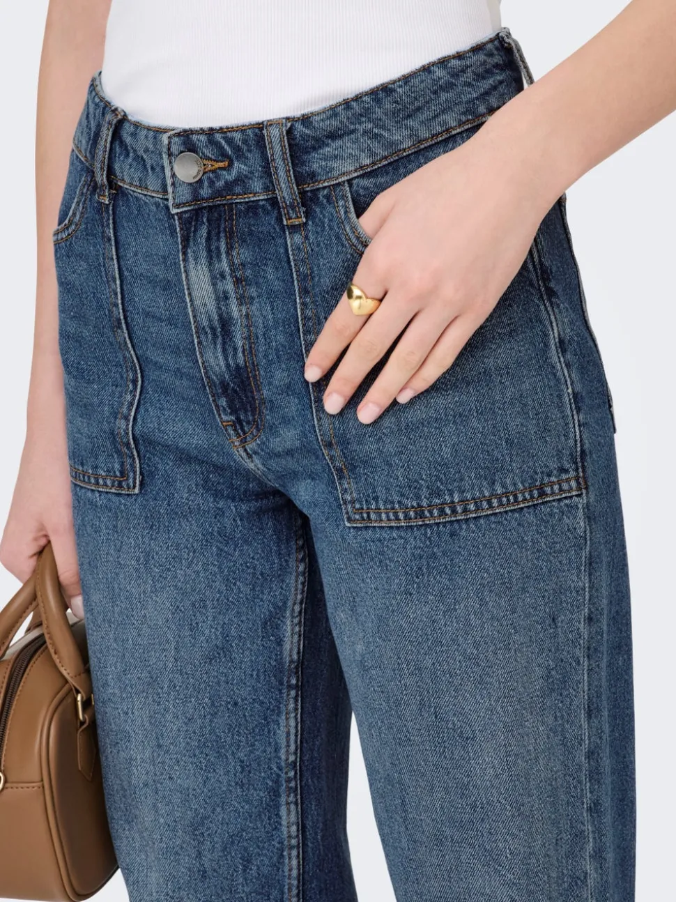 JDYMAYA Hög midja Vida ben Jeans