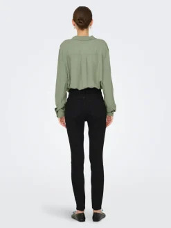 JDYMOON Hög midja Skinny Fit Ankellängd Jeans