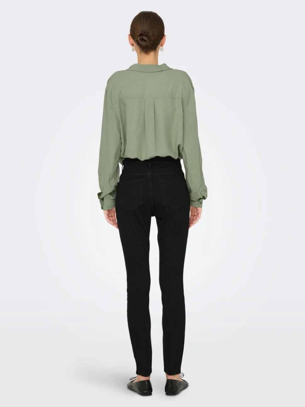 JDYMOON Hög midja Skinny Fit Ankellängd Jeans