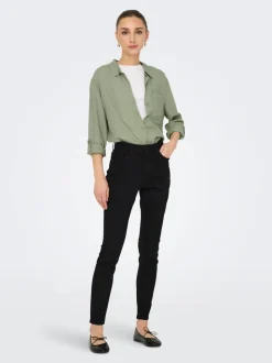 JDYMOON Hög midja Skinny Fit Ankellängd Jeans