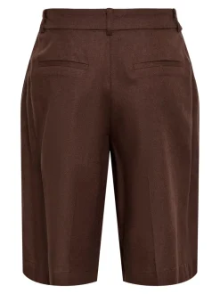 JDYNAOMI Medelhög midja Lös passform Linne Bermudashorts