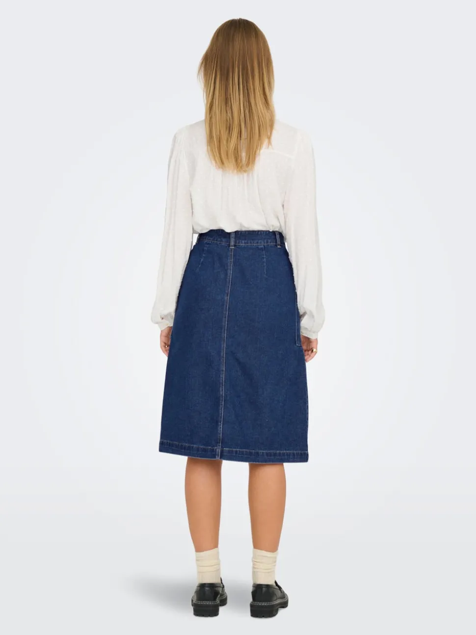 JDYOLIVIA Denim Jeanskjol Lång kjol