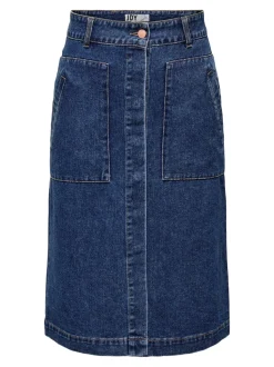 JDYOLIVIA Denim Jeanskjol Lång kjol