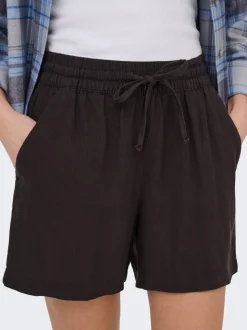 JDYSAY Hög midja Normal passform Linne Shorts