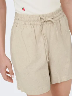 JDYSAY Hög midja Normal passform Linne Shorts