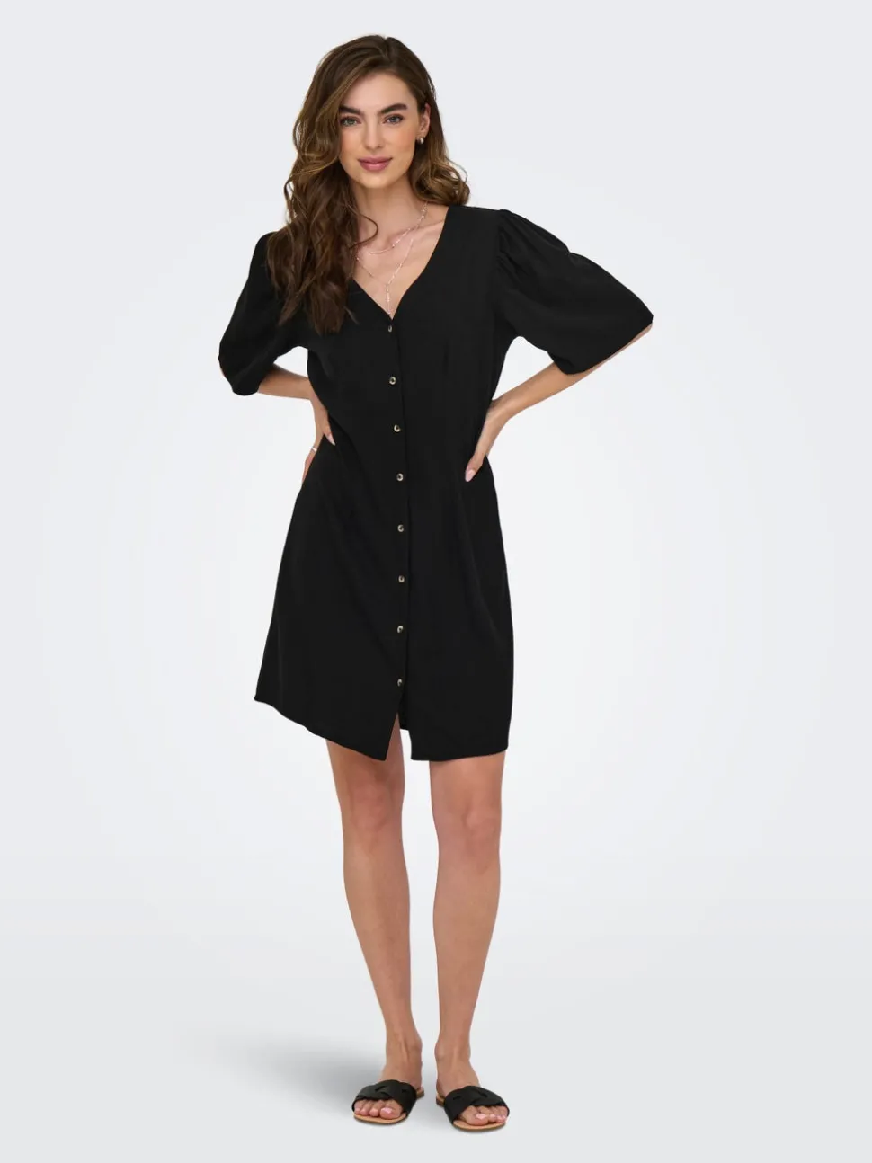 JDYSAY Linne Kort klänning