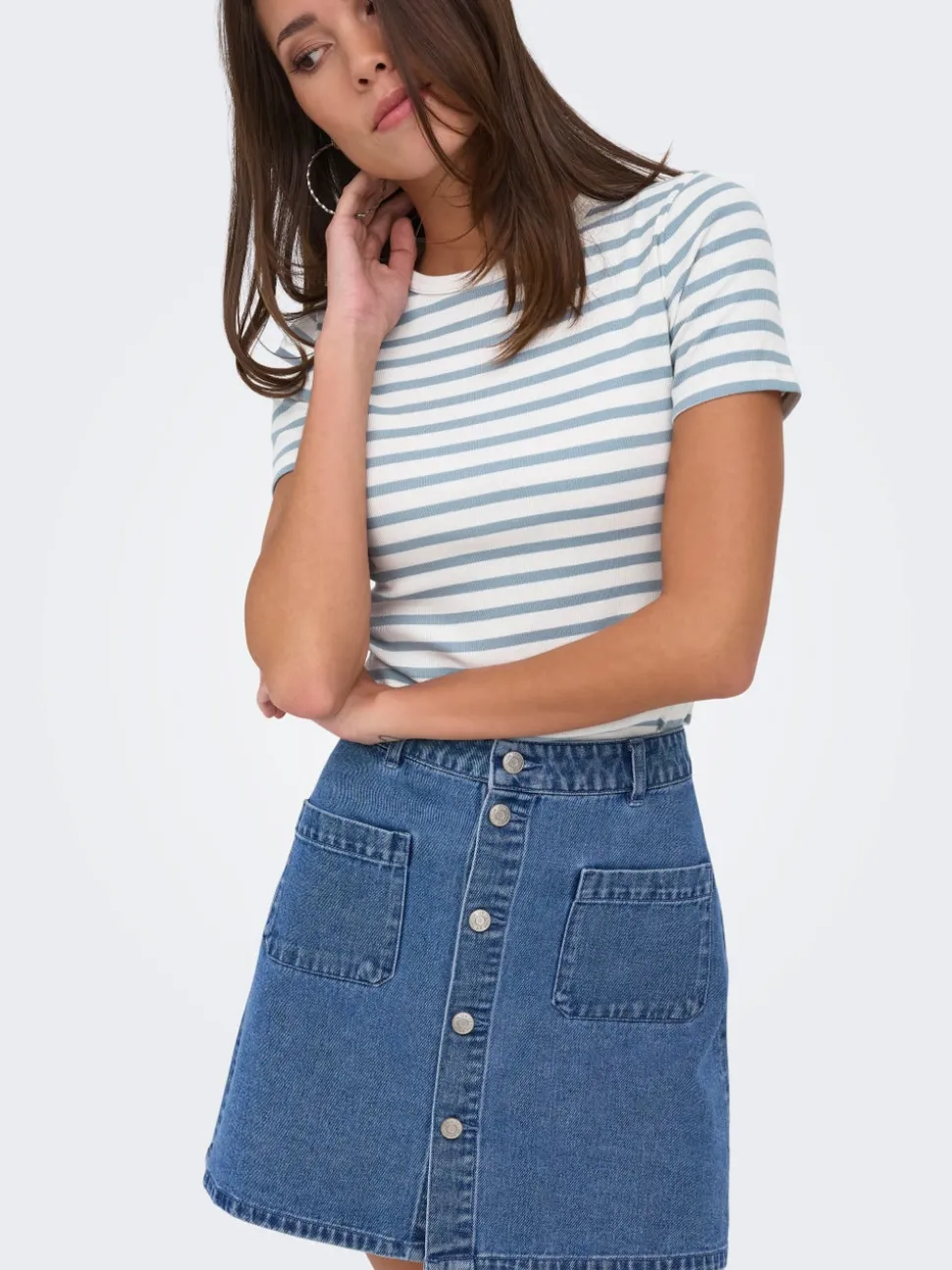 JDYSHIRAZ Jeanskjol Minikjol
