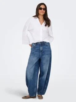 JDYSUSIE Medelhög midja Barrel-passform Jeans