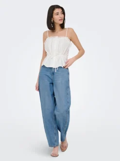 JDYSUSIE Medelhög midja Barrel-passform Jeans