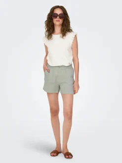JDYTHEIS Medelhög midja Normal passform Paperbag-shorts
