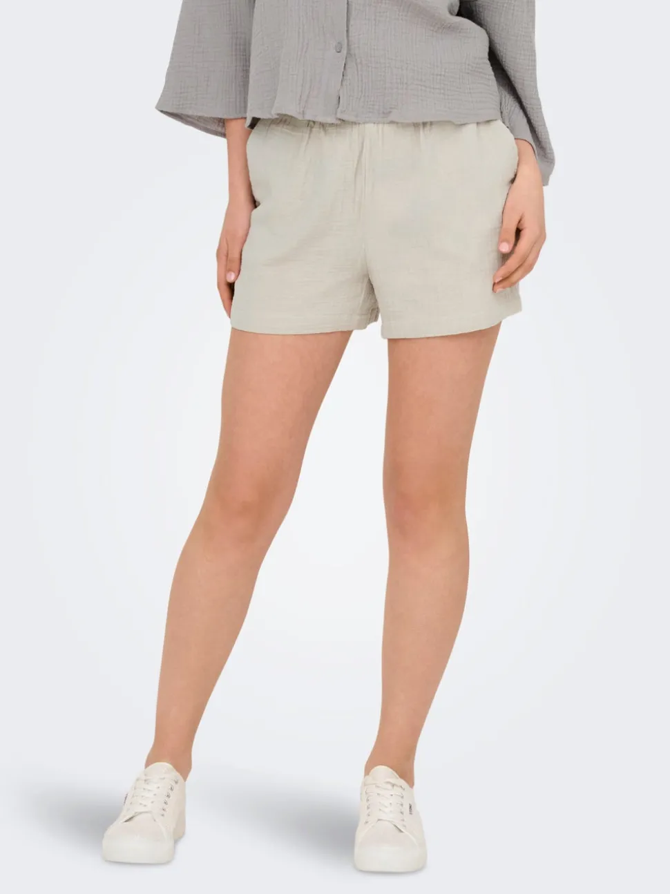 JDYTHEIS Medelhög midja Normal passform Paperbag-shorts