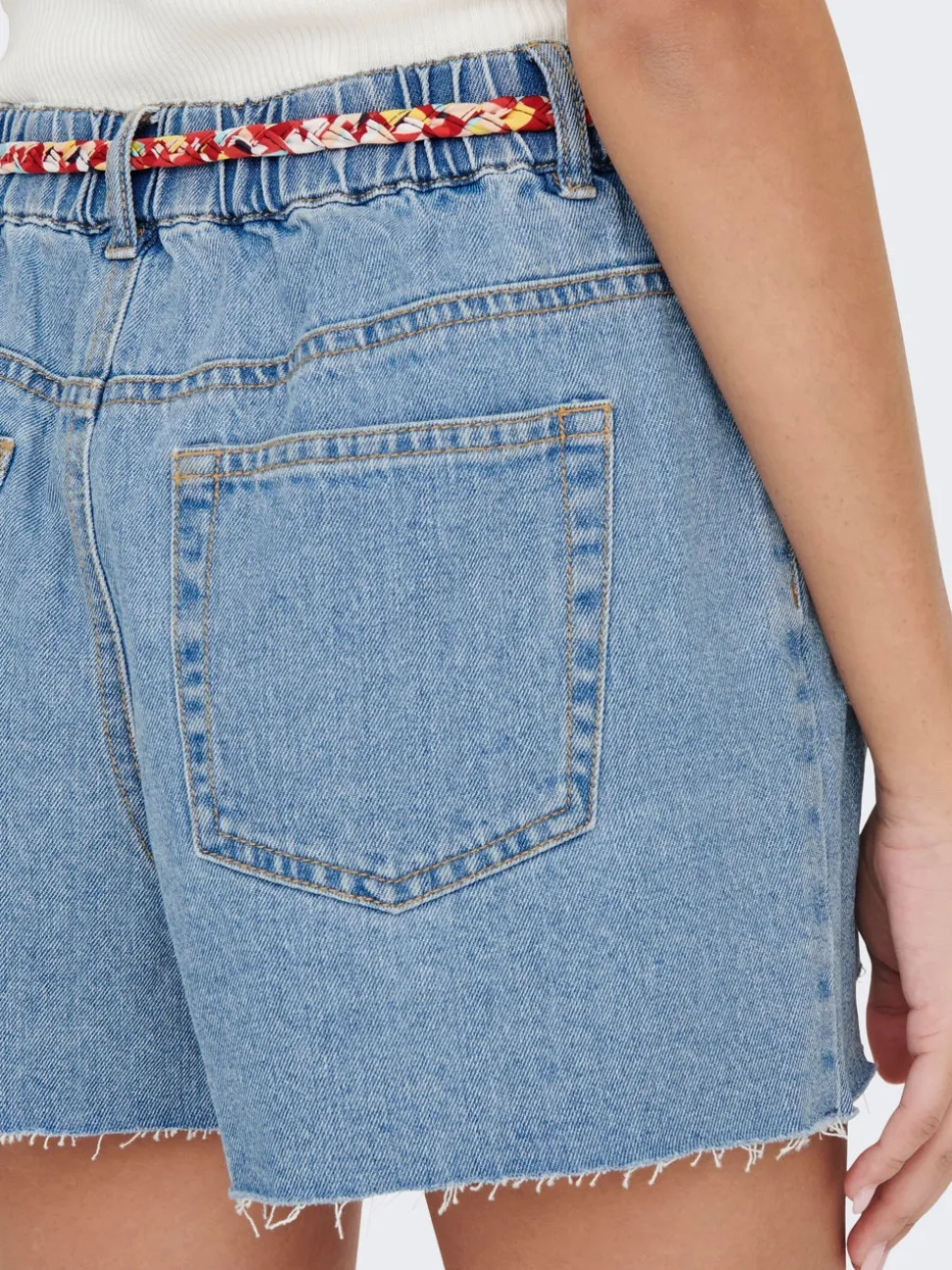JDYZIGGA Hög midja Lös passform Denimshorts