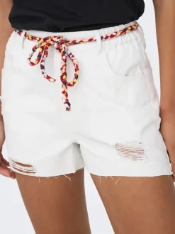 JDYZIGGA Hög midja Lös passform Denimshorts