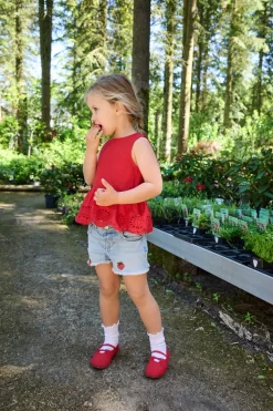 KMGROBYN Medelhög midja Rak passform Denimshorts