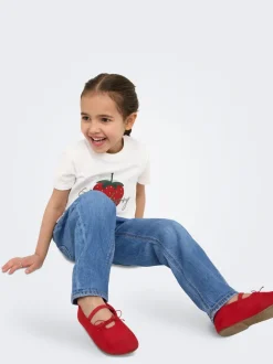 KMGVALENTINE Medelhög midja Rak passform Jeans
