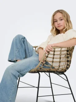 KOGBROOME Hög midja Vida ben Jeans