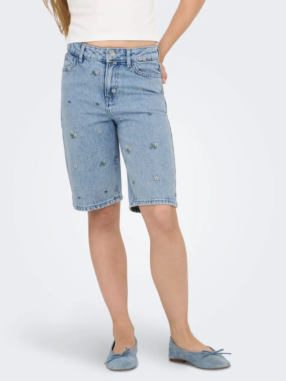 KOGCOBAIN Lös passform Denimshorts