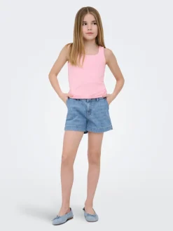 KOGCOMET Medelhög midja Vida ben Denimshorts