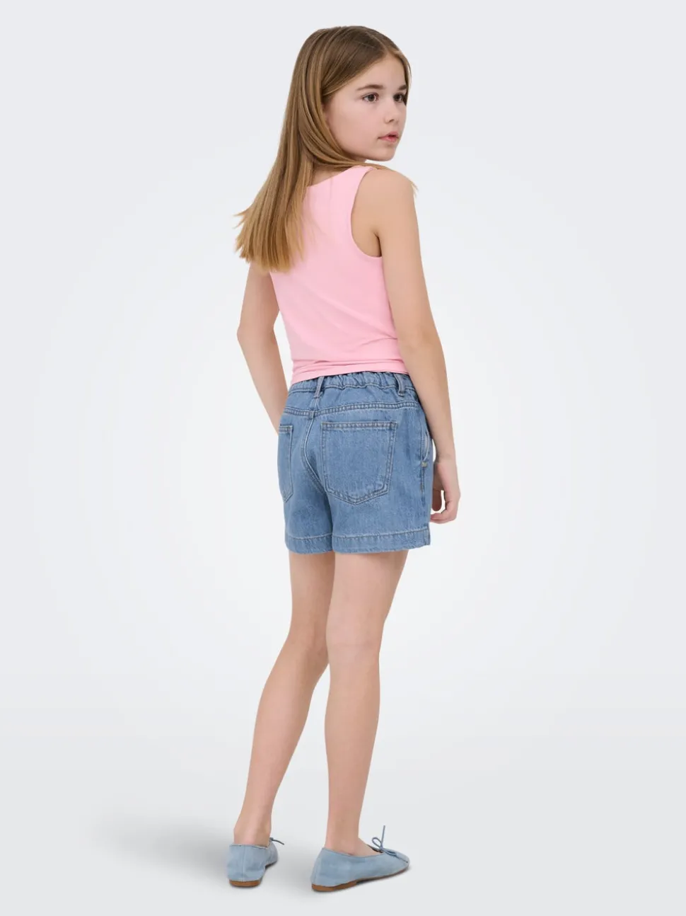 KOGCOMET Medelhög midja Vida ben Denimshorts