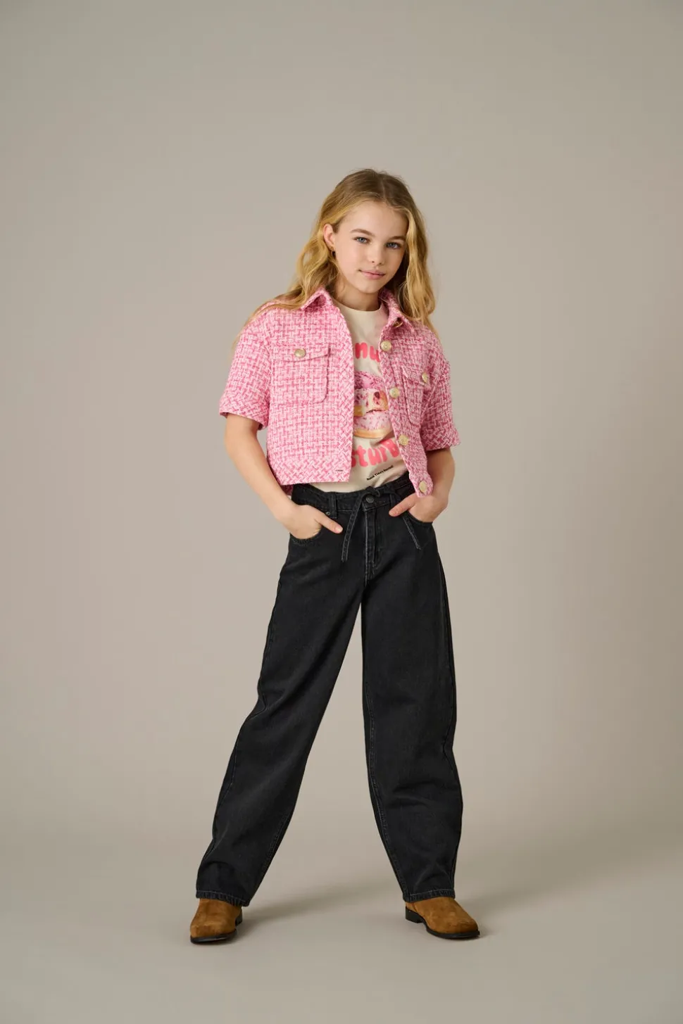 KOGGIANNA Medelhög midja Balloon Fit Ankellängd Jeans