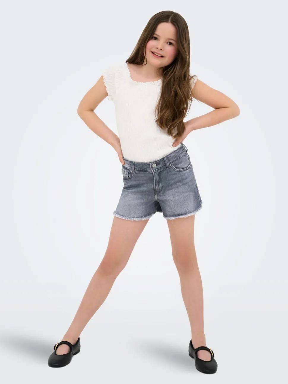 KOGROBYN Rak passform Denimshorts