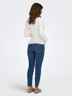 OLMBLUSH Medelhög midja Skinny Fit Ankellängd Jeans
