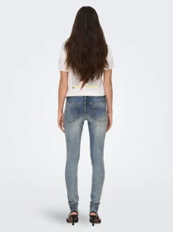 OLMBLUSH Medelhög midja Skinny Fit Ankellängd Jeans