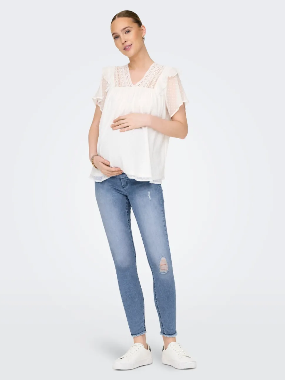 OLMBLUSH Medelhög midja Skinny Fit Ankellängd Jeans