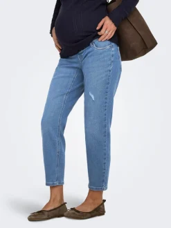 OLMCATWALK Hög midja Mom Fit Ankellängd Jeans