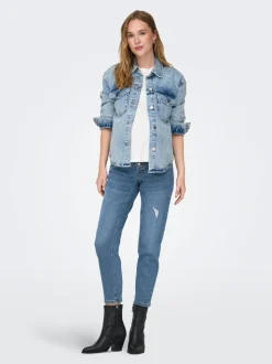 OLMCATWALK Hög midja Mom Fit Ankellängd Jeans