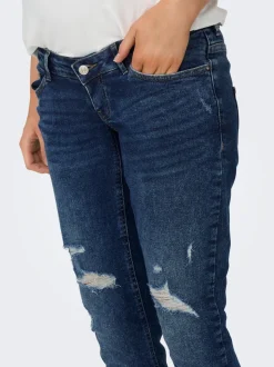 OLMENEDA Hög midja Rak passform Ankellängd Jeans