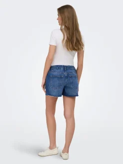 OLMGABI Medelhög midja Normal passform Denimshorts
