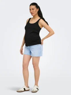OLMGABI Medelhög midja Normal passform Denimshorts