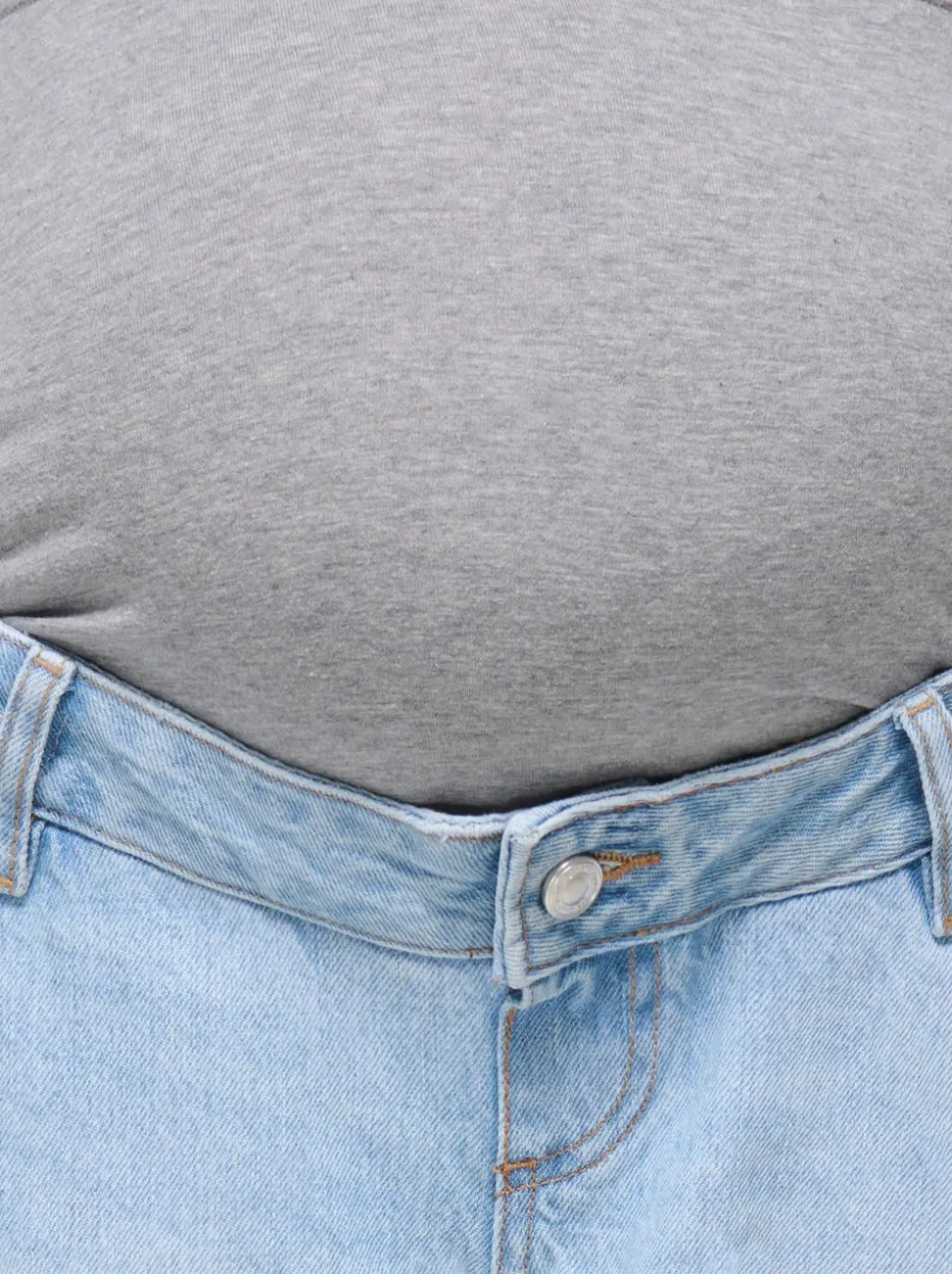 OLMGABI Medelhög midja Normal passform Denimshorts