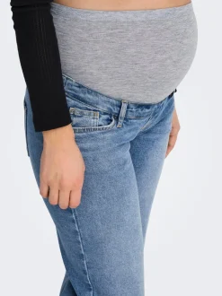 OLMJUICY Hög midja Rak passform Jeans