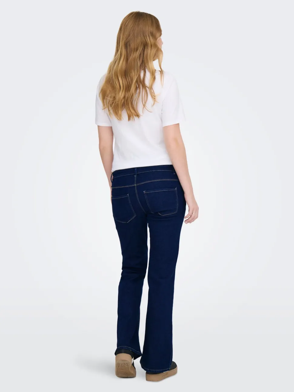 OLMLANA Hög midja Utsvängd retropassform Jeans