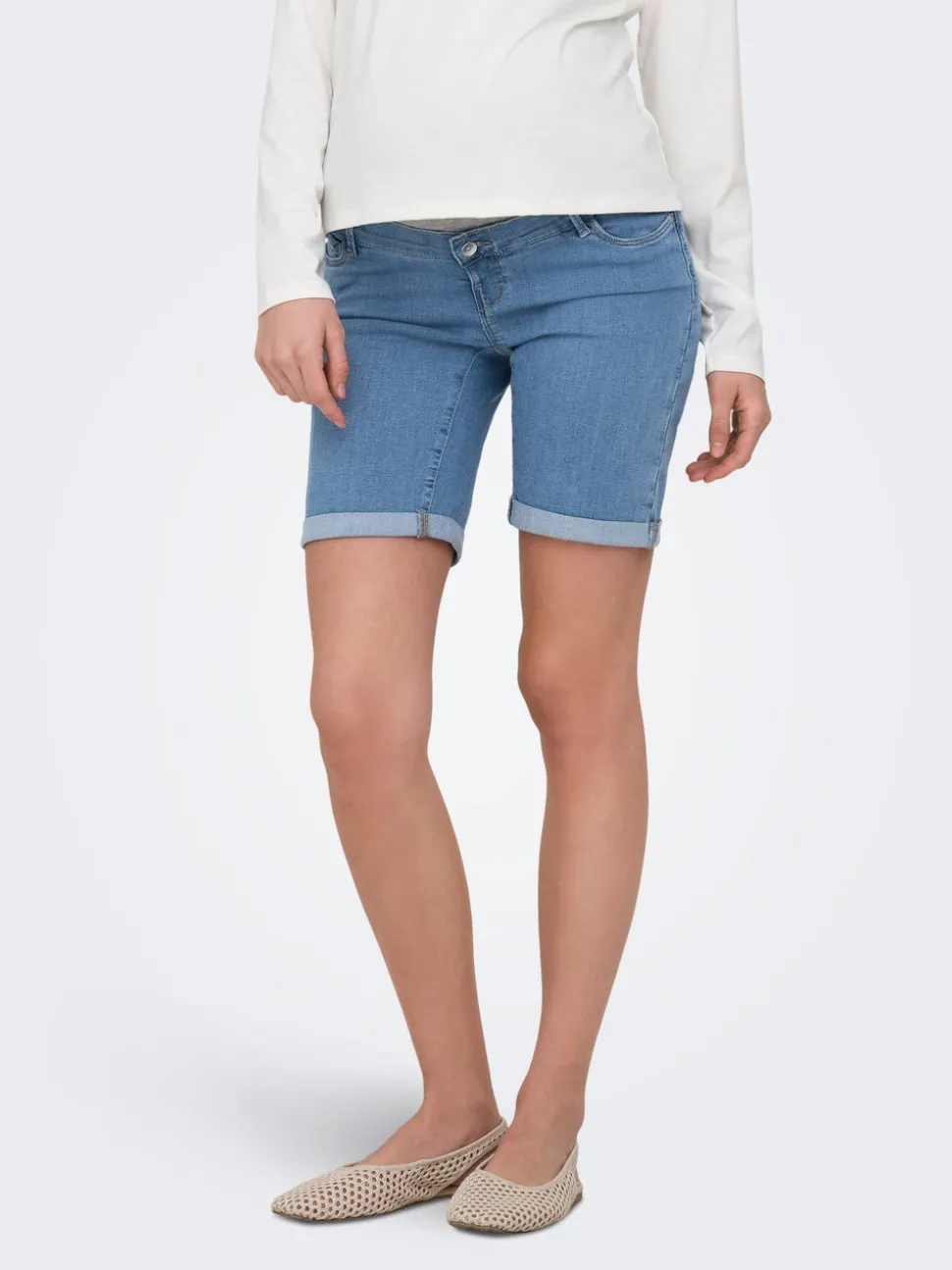OLMRAIN Bodycon Fit Denimshorts